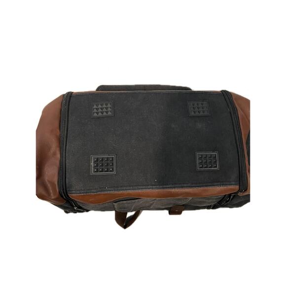 Heavy Canvas Brown Duffel Bag  20"x10"x8" - Picture 4 of 6